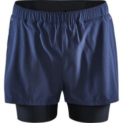 Craft spodenki męskie ADV Essence 2w1 S, niebieski. Niebieskie spodenki sportowe męskie Craft, s, bez wzorów, z materiału, sportowe, do biegania. Za 219,00 zł.