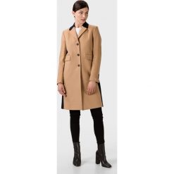 Tommy Hilfiger Icon Classic Płaszcz Brązowy Beżowy. Pomarańczowe kurtki damskie TOMMY HILFIGER, na wiosnę, bez wzorów, z wełny, bez kaptura. Za 1894,95 zł.