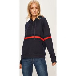 Dkny - Bluza. Czarne bluzy damskie DKNY, s, bez wzorów, z elastanu, bez rękawów, z kapturem. W wyprzedaży za 299,90 zł.