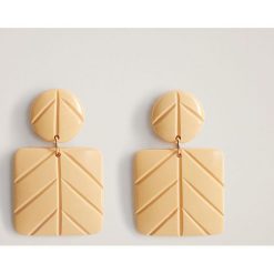 Mango - Kolczyki Meike. Białe kolczyki damskie Mango, ze stali. Za 49,90 zł.