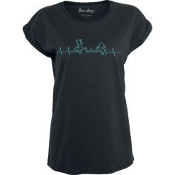 Rick And Morty Heartbeat Koszulka damska czarny. Czarne t-shirty damskie marki Rick And Morty, xl, z nadrukiem, z okrągłym kołnierzem. Za 62,90 zł.