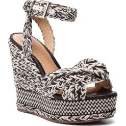 Espadryle SCHUTZ - S 03139 0265 0001 U Preto/Lavinte/Black. Czarne espadryle damskie Schutz, bez wzorów, ze skóry, bez obcasa, na obcasie. Za 789,00 zł.
