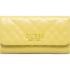 Guess Jeans - Portfel. Czarne portfele damskie Guess Jeans, z aplikacjami, z jeansu. W wyprzedaży za 229,90 zł.