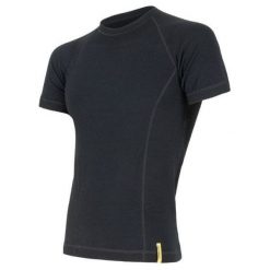 Sensor koszulka termoaktywna z krótkim rękawem Double Face Merino Wool M Black XXL. Czarne koszulki męskie termoaktywne Sensor, xxl, bez wzorów, sportowe, bez kołnierzyka, z krótkim rękawem, krótkie. W wyprzedaży za 169,00 zł.