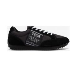 Versace Jeans Couture Tenisówki Czarny. Czarne trampki męskie Versace Jeans Couture, bez wzorów, z jeansu, bez zapięcia. Za 552,95 zł.