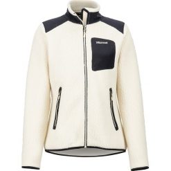 Kurtka polarowa "Wiley" w kolorze kremowym. Białe bluzy damskie Marmot, xs, bez wzorów, z polaru, bez kaptura. W wyprzedaży za 259,95 zł.