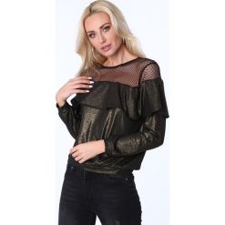 Bluzki damskie: Bluzka z siateczką złota MP16139