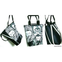 1173 art MIMA bag UNI & Marcin Painta print. Szare torby męskie na ramię marki Pakamera, w paski, na ramię. Za 399,00 zł.