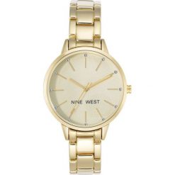 Zegarek Nine West Damski NW/2098CHGB Fashion Cyrkonie złoty. Żółte zegarki damskie marki Nine West, złote. Za 239,00 zł.