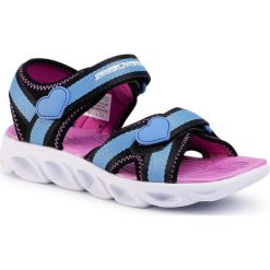 Sandały SKECHERS - Splash Zooms 20215L/BKBL Black/Blue. Niebieskie sandały dziewczęce Skechers, z tworzywa sztucznego, bez zapięcia. Za 199,00 zł.
