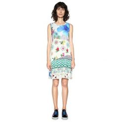 Desigual Sukienka Dla Kobiet Vest Malena 18Swvk88 1001 (Rozmiar L). Szare sukienki damskie marki Desigual, l. W wyprzedaży za 141,00 zł.
