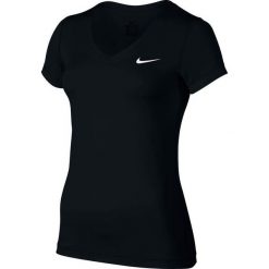 Topy sportowe damskie: Nike Koszulka treningowa Damska Victory Base Layer V-Neck Top W Czarna r. M – (824399-010)
