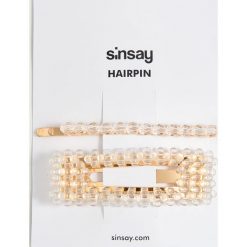 Spinki do włosów - Beżowy. Brązowe spinki do włosów damskie Sinsay. Za 12,99 zł.