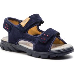 Sandały SUPERFIT - 4-09182-80 S Blau/Gelb. Niebieskie sandały dziewczęce Superfit, ze skóry, bez zapięcia. Za 249,00 zł.