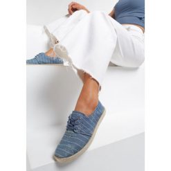 Jasnoniebieskie Espadryle All In All. Niebieskie espadryle damskie Renee, bez wzorów, bez zapięcia. W wyprzedaży za 39,99 zł.