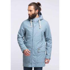 Parka przeciwdeszczowa w kolorze błękitnym. Niebieskie płaszcze męskie Schmuddelwedda Men, s, bez wzorów, bez kaptura. W wyprzedaży za 429,95 zł.