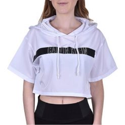 Calvin Klein Damska bluza z kapturem Cropped Hodie KW0KW00717 -143 PVH White (rozmiar M). Białe bluzy damskie Calvin Klein, m, bez wzorów, bez rękawów, z kapturem. W wyprzedaży za 197,00 zł.