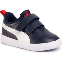 Sneakersy PUMA - Courtflex v2 V Inf 37154401 Cobalt Blue. Niebieskie trampki chłopięce Puma, bez wzorów, ze skóry ekologicznej, na rzepy. Za 119,99 zł.