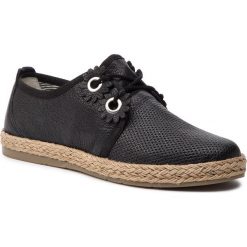 Espadryle QUAZI - QZ-12-02-000080 101. Czarne espadryle damskie QUAZI, bez wzorów, ze skóry, bez obcasa, na płaskiej podeszwie. W wyprzedaży za 149,00 zł.