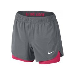 Bermudy damskie: Nike Spodenki Treningowe W Nk Flx Short 2In1 Grey Xs