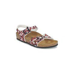 Sandały Dziecko Birkenstock RIO. Czerwone sandały dziewczęce Birkenstock, bez zapięcia. Za 173,40 zł.