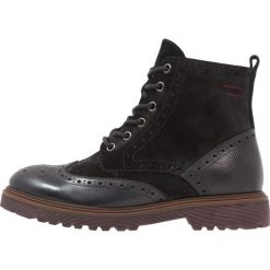 Botki damskie: Pier One Botki sznurowane black
