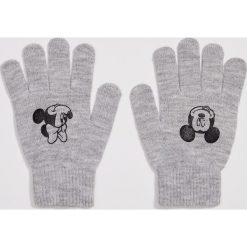 Rękawiczki Mickey Mouse - Jasny szary. Szare rękawiczki damskie Sinsay, z motywem z bajki. Za 14,99 zł.