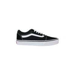 Buty Vans Ward Canvas. Czarne trampki męskie Vans, bez wzorów, bez zapięcia. Za 316,25 zł.