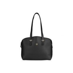 Wenger torebka damska na laptopa ROSAELLI - 14” 606494, czarna. Czarne torby na laptopa Wenger, bez wzorów, ze skóry. Za 259,00 zł.