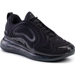 Buty NIKE - Air Max 720 AO2924 015 Black/Black/Anthracite. Czarne półbuty męskie Nike, na co dzień, bez wzorów, z tworzywa sztucznego, bez zapięcia. W wyprzedaży za 559,00 zł.