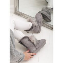 Szare Śniegowce Storey. Szare śniegowce damskie Renee, na co dzień, za kostkę, bez zapięcia. Za 89,99 zł.