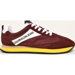 Calvin Klein Jeans - Buty. Niebieskie sneakersy męskie Calvin Klein Jeans, z jeansu, na sznurówki. Za 449,90 zł.