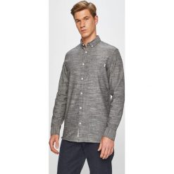 Produkt by Jack & Jones - Koszula. Szare koszule męskie PRODUKT by Jack & Jones, s, bez wzorów, z bawełny, casualowe, button down, z długim rękawem. W wyprzedaży za 59,90 zł.