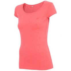 4F Damska Koszulka H4Z17 tsd001 Koralowy Melanż Xs. Pomarańczowe bluzki damskie do fitnessu marki 4f, xs, melanż, z elastanu, z krótkim rękawem. W wyprzedaży za 24,00 zł.