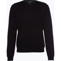 Finshley & Harding - Sweter męski z dodatkiem kaszmiru, czarny. Czarne swetry klasyczne męskie marki Finshley & Harding, m, z aplikacjami, z bawełny. Za 179,95 zł.