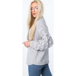 Sweter z półgolfem jasnoszary MISC4150. Szare swetry klasyczne damskie marki Fasardi. Za 149,00 zł.