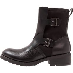 Botki damskie lity: GStar LABOUR BUCKLE Botki kowbojki i motocyklowe black
