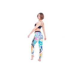 Mut Leggins (Colourful). Niebieskie legginsy damskie OKUAKU, xl, z nadrukiem, z elastanu. Za 159,00 zł.
