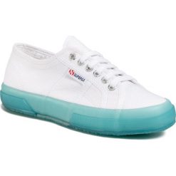 Tenisówki SUPERGA - 2750 Jellygum Cotu S1113DW White/Blue Lt Crystal. Białe trampki i tenisówki damskie Superga, bez wzorów, z gumy, bez zapięcia. Za 329,00 zł.