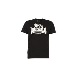 T-shirty z krótkim rękawem Lonsdale LOGO. Czarne t-shirty męskie Lonsdale, s, bez wzorów, bez kołnierzyka, krótkie. Za 69,00 zł.