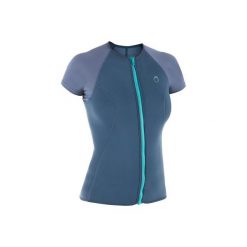 Top do snorkelingu SNK 100 z neoprenu 1,5 mm damski. Szare topy damskie SUBEA, m, bez wzorów, z elastanu, bez kołnierzyka. Za 59,99 zł.