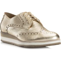 Buty damskie. Żółte półbuty damskie Wittchen, bez wzorów, ze skóry, bez obcasa, bez zapięcia. W wyprzedaży za 349,90 zł.