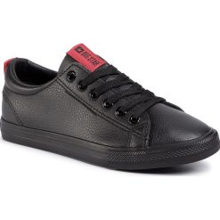 Tenisówki BIG STAR - DD274687 906 Black. Czarne półbuty damskie BIG STAR, bez wzorów, z gumy, bez zapięcia. Za 135,00 zł.