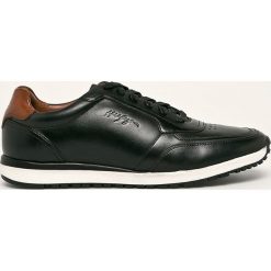 Tommy Hilfiger - Buty. Czarne buty sportowe męskie TOMMY HILFIGER, ze skóry, na sznurówki. Za 559,90 zł.