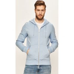 Calvin Klein - Bluza. Niebieskie bluzy męskie Calvin Klein, s, bez wzorów, z bawełny, z kapturem, bez rękawów, z kapturem. Za 449,90 zł.