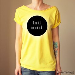 Koszulka z Twoim nadrukiem Wybierz kolory. Brązowe t-shirty damskie Pakamera, s, z nadrukiem. Za 85,00 zł.