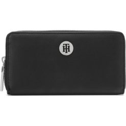 Tommy Hilfiger Smooth Large Portfel Czarny Szary. Szare portfele damskie TOMMY HILFIGER, bez wzorów, z materiału. Za 342,95 zł.
