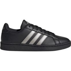 Buty adidas Grand Court czarne EE8133. Czarne buty sportowe damskie Adidas, w paski, ze skóry, klasyczne. Za 259,00 zł.