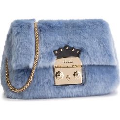 Torebka FURLA - Metropolis Nuvola Mini 993968 B BNC3 ECP Azzurp. Niebieskie torebki klasyczne damskie Furla, z materiału, zdobione. Za 1010,00 zł.