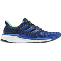 Buty adidas Energy Boost M Czarno-Niebieskie. Niebieskie buty sportowe męskie Adidas, z dzianiny, bez zapięcia, do biegania, techfit (adidas). Za 399,99 zł.